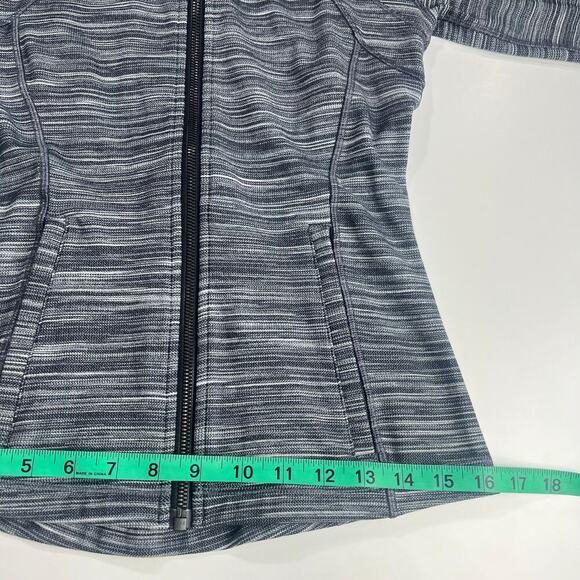 Lululemon Hooded Define Jacket Womens Sz6 W4BF8S Nulu Mini Space Dye Herringbone - Picture 10 of 16